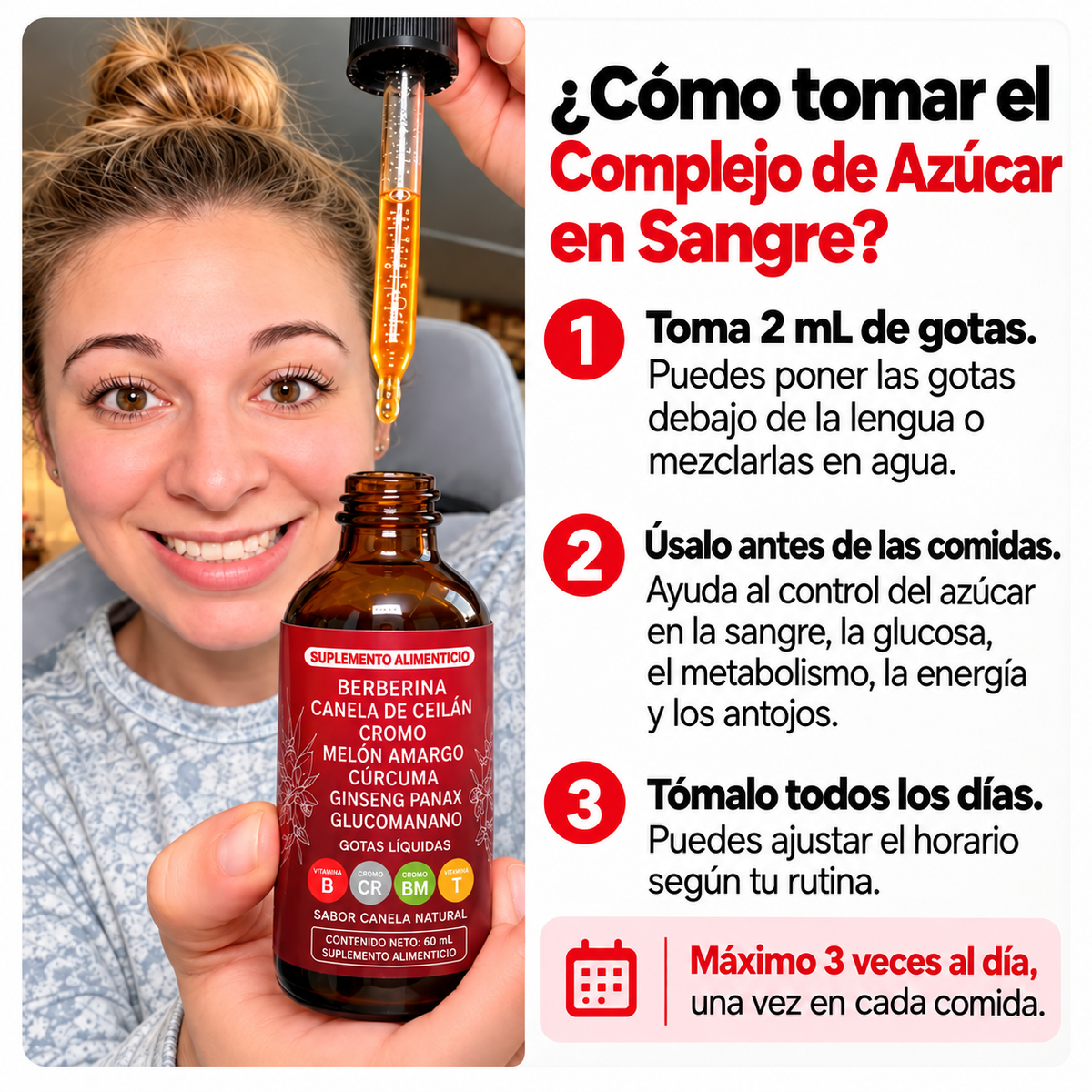 Gotas complejo de azúcar en sangre | Regula los niveles de glucosa